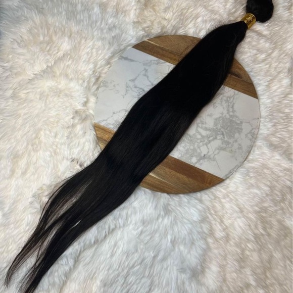 24 Inch Unprocessed 1 Black Virgin 100% Human hair Bundle - Picture 1 of 4